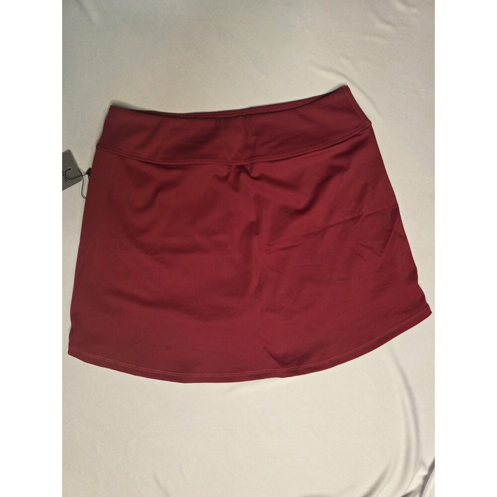 LouKeith Skort Womens Size M Burgundy Athletic Tennis Skirt Built In Shorts NWT - Picture 5 of 6